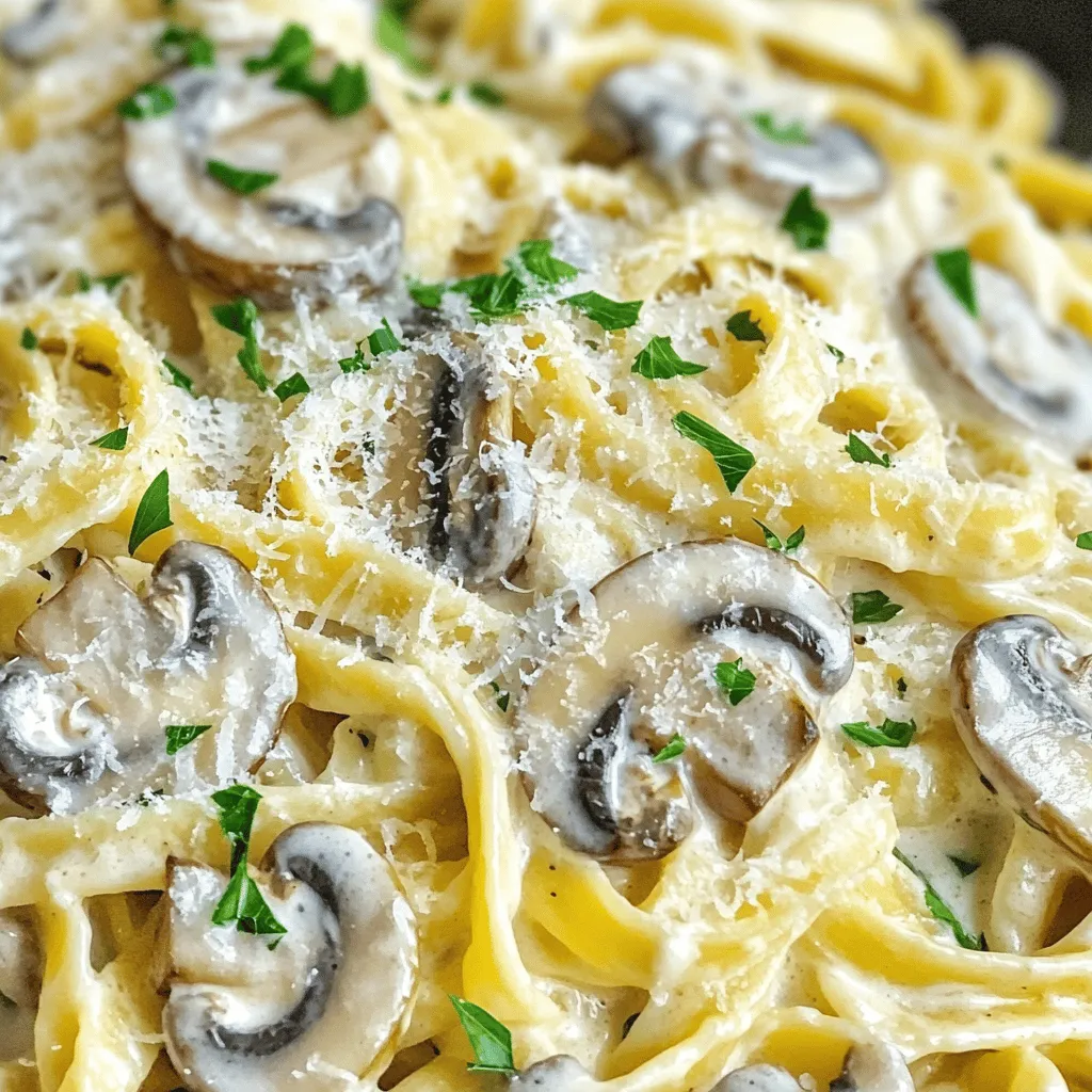 Creamy Garlic Mushroom Pasta Delight: A Comforting Recipe to Savor