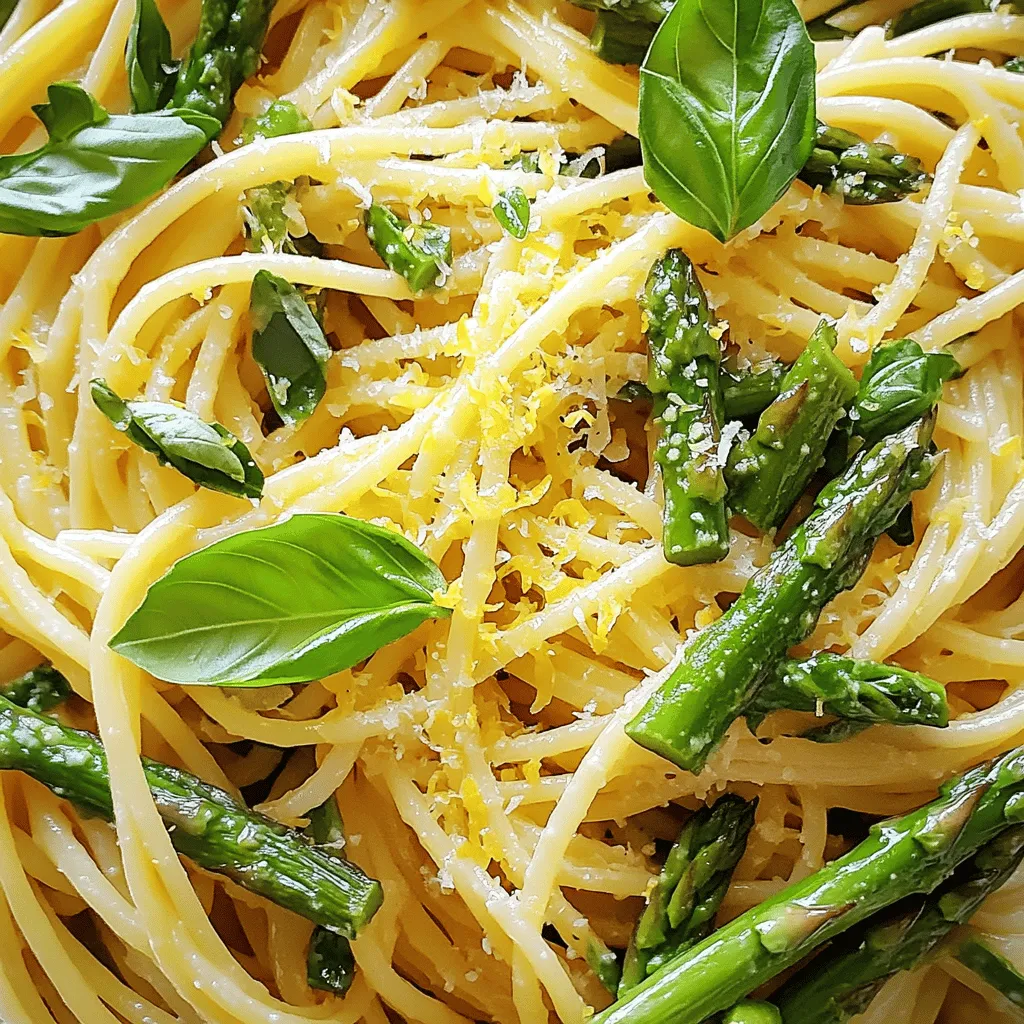 Lemon Parmesan Asparagus Pasta Simple and Flavorful