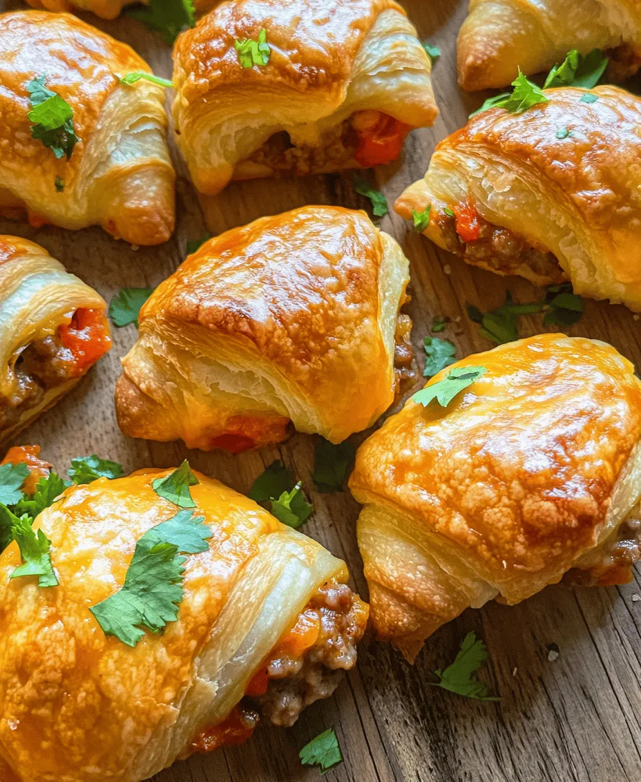 When it comes to party planning or family gatherings, appetizers play a crucial role in setting the tone for the event. Spicy appetizers, in particular, have a unique ability to excite the palate and get guests talking. One such dish that stands out is the Spicy Cheesy Rotel Sausage Crescents. This delightful recipe combines the savory goodness of pork sausage, the zesty kick of Rotel tomatoes, and the creamy richness of cream cheese, all encased within flaky crescent rolls.
