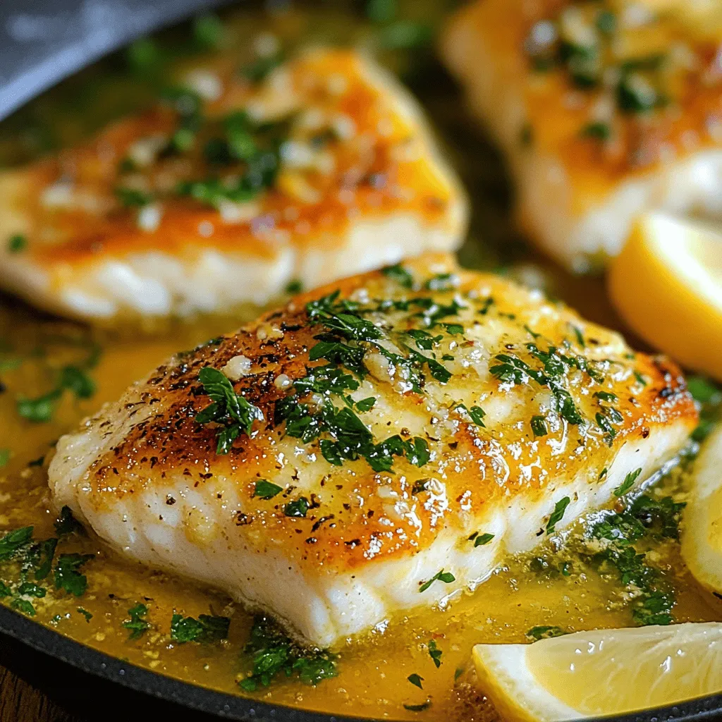 Pan-Roasted Sea Bass with Garlic Butter