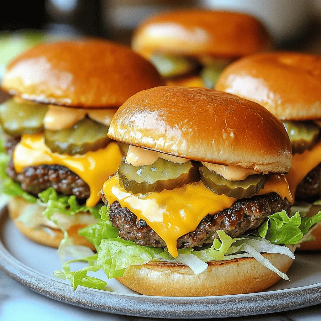 Mini Big Mac Cheeseburgers Recipe