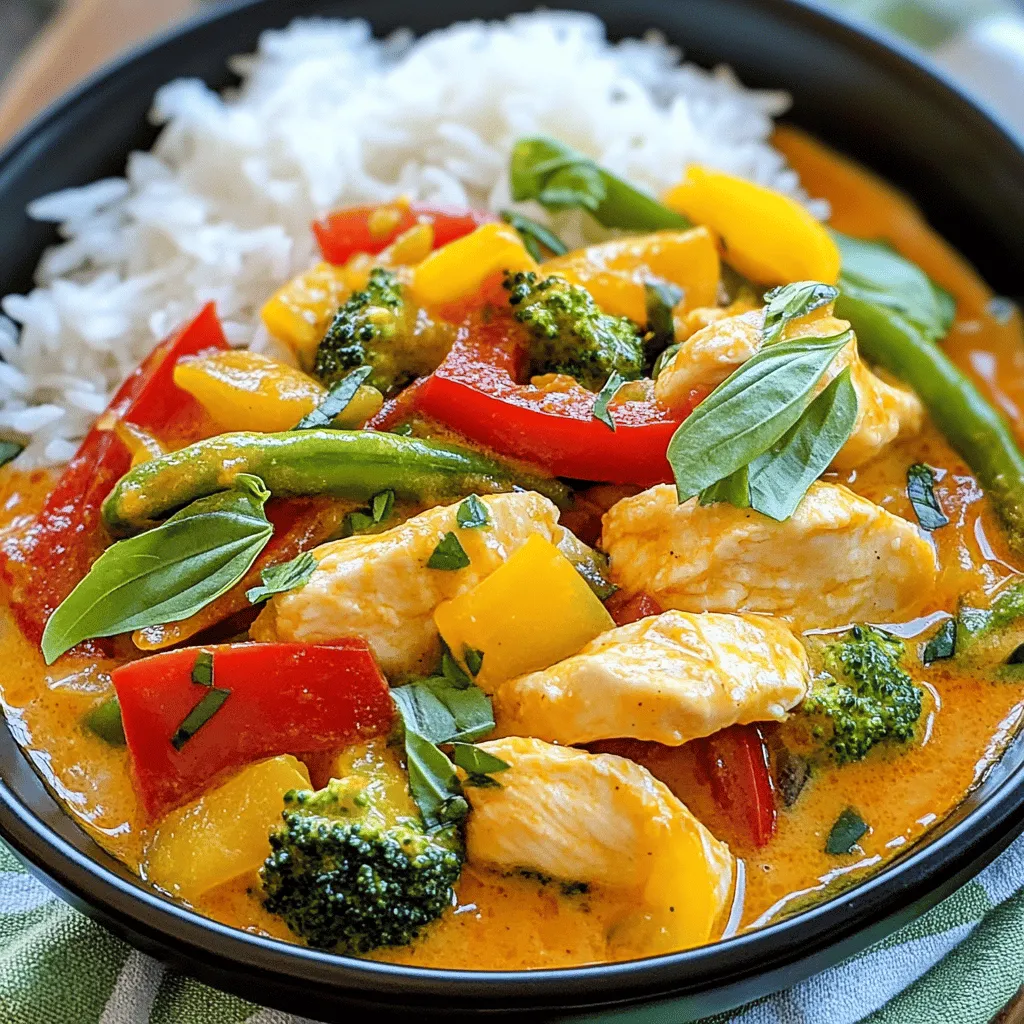 Spicy Harmony: Thai Red Curry with Chicken