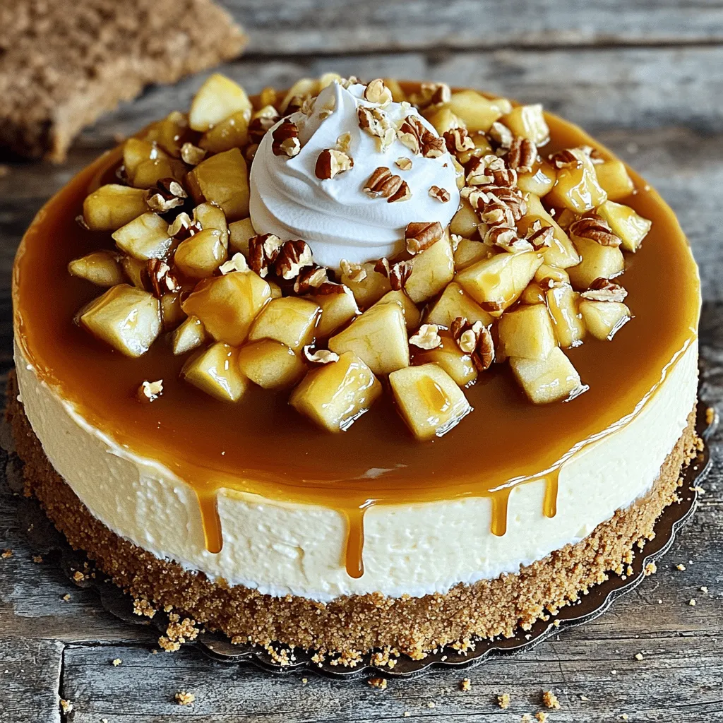 Gourmet Caramel Apple Cheesecake Extravaganza Delight