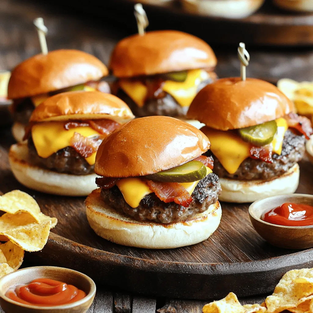 Mini Beef Bacon Cheeseburger Bites Easy and Tasty Snack