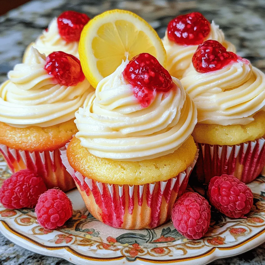 For Raspberry Lemon Heaven Cupcakes, you need fresh and quality ingredients to get the best taste. Here’s what you will need: