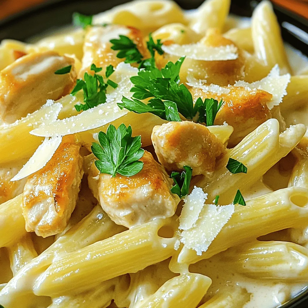 Garlic Parmesan Chicken Pasta Creamy Comfort Dish