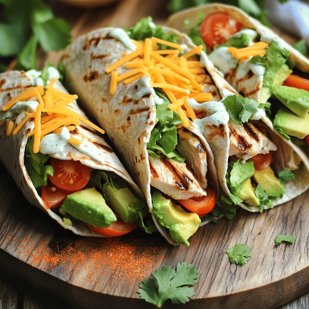 Grilled Chicken Avocado Ranch Wrap Simple and Tasty