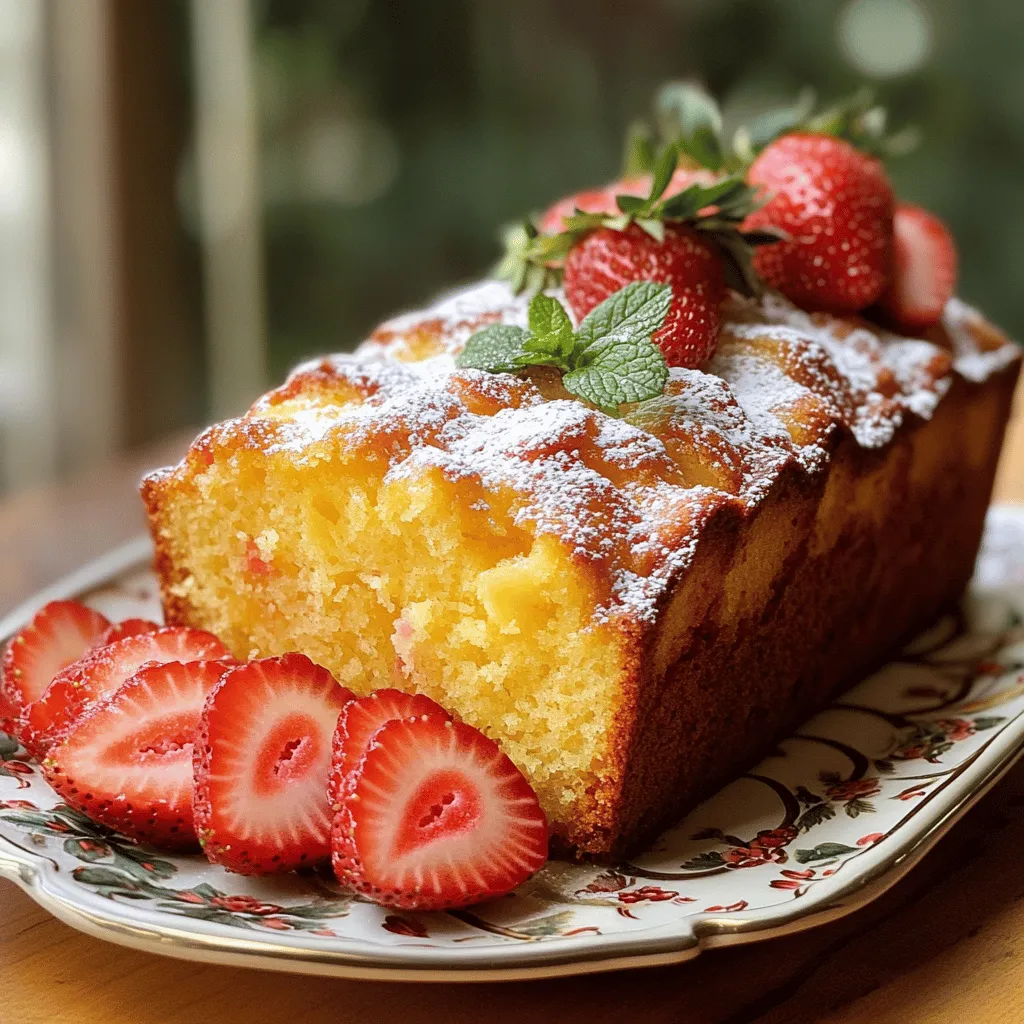 To make a delicious pineapple strawberry pound cake, you