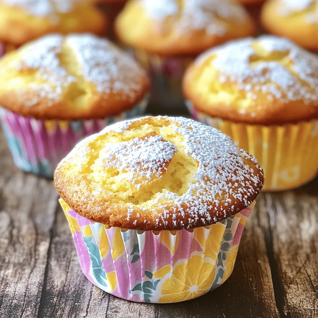 To make lemon cream cheese muffins, you need simple ingredients. You will need 1 cup of all-purpose flour, 1/2 cup of granulated sugar, and 1/2 teaspoon of baking powder. You also need 1/4 teaspoon of baking soda and 1/4 teaspoon of salt. For the wet mix, use 1/3 cup of melted unsalted butter, 1 large egg, and 1/2 cup of softened cream cheese. Add 1/4 cup of plain yogurt, the zest of 1 lemon, and 2 tablespoons of fresh lemon juice. Lastly, include 1/2 teaspoon of vanilla extract. This mix creates a moist muffin with a delightful lemon flavor.