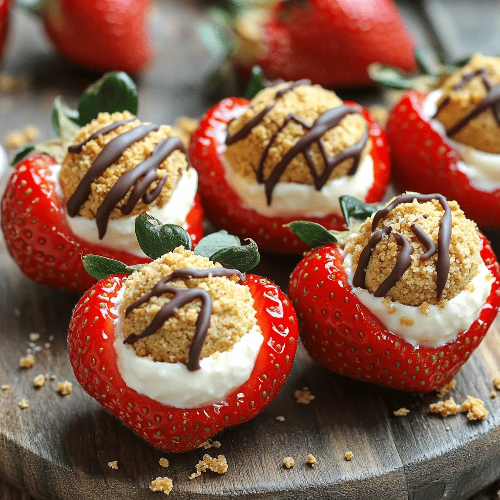 To make Cheesecake Stuffed Strawberries, you need some simple ingredients. Here’s what you’ll gather: