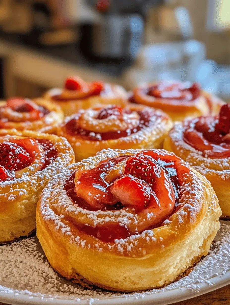 Strawberry Cheesecake Sweet Rolls Recipe