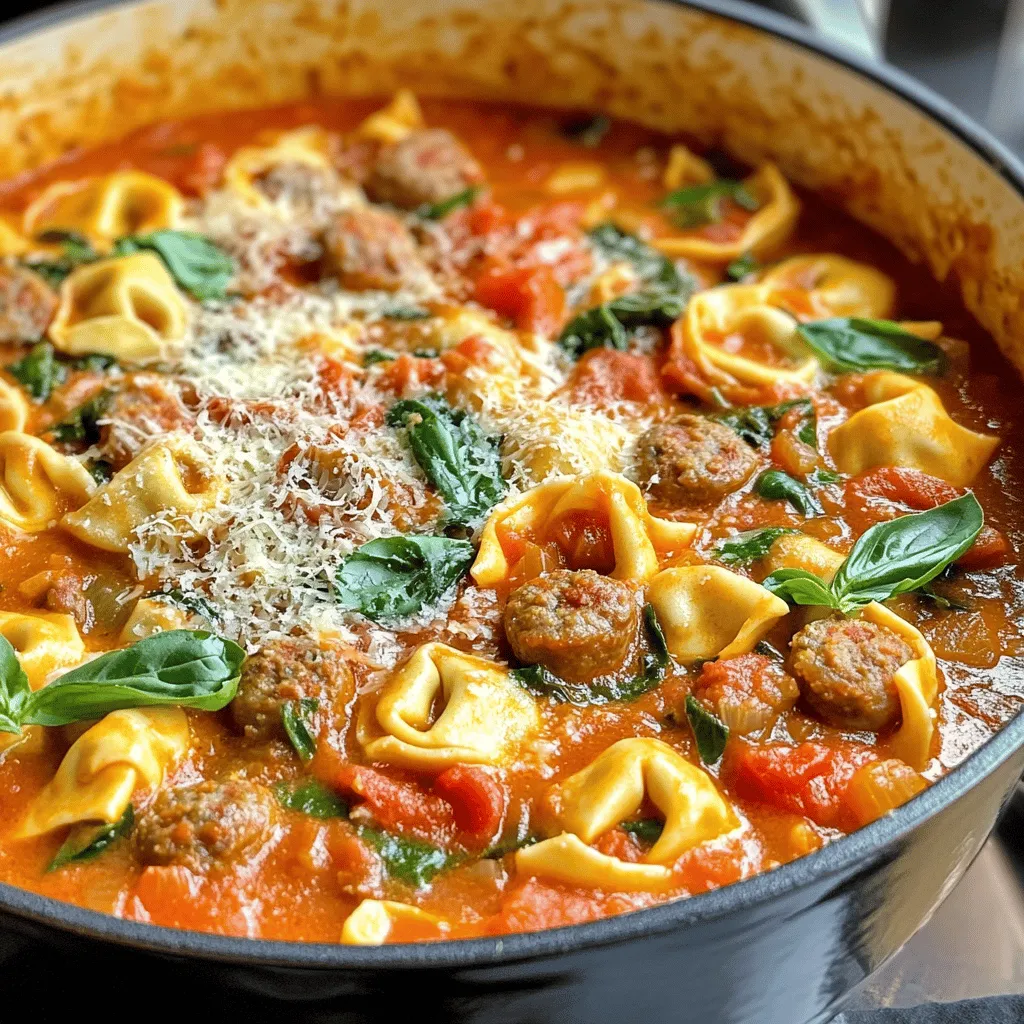 Savory Sausage Tortellini Delight: A Comforting Culinary Gem