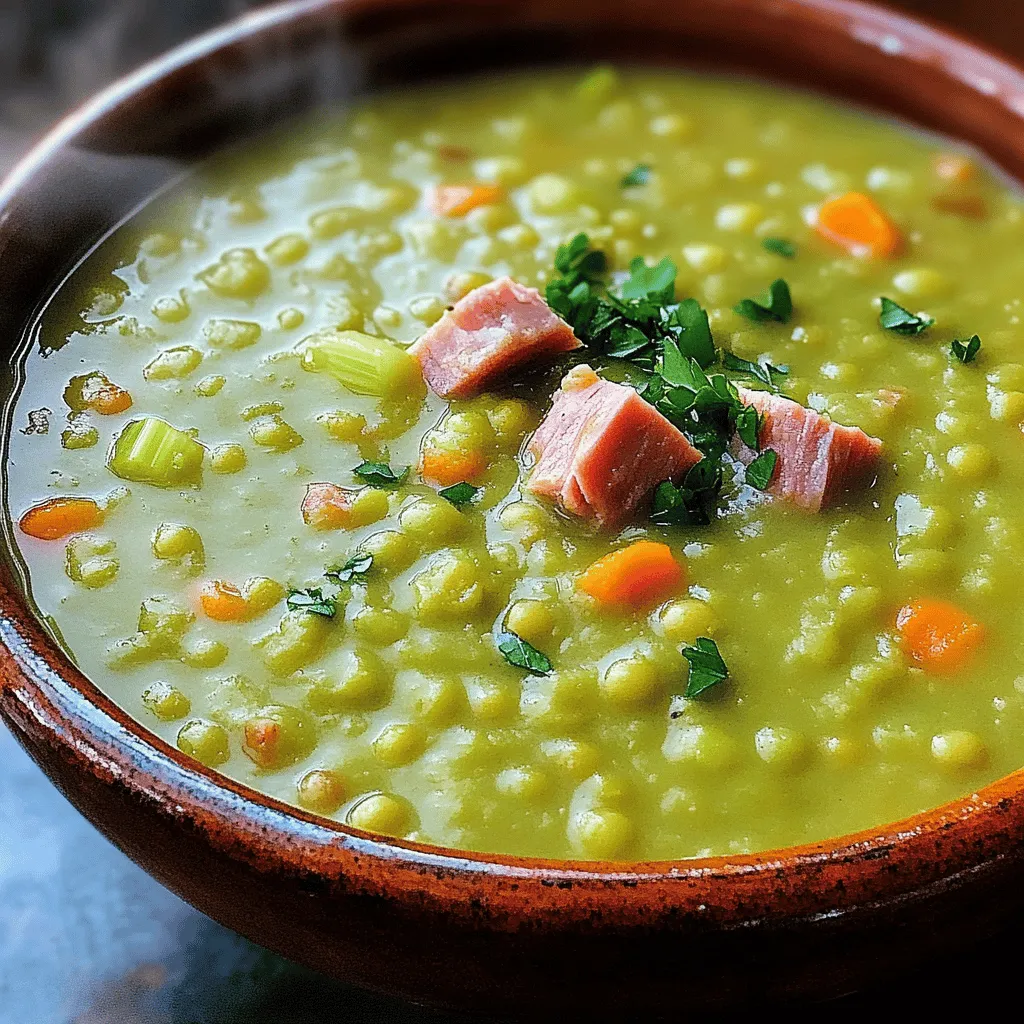 Rustic Split Pea and Ham Soup: A Hearty Comfort Food