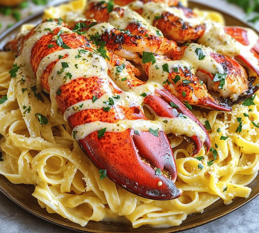 If you’re looking to impress your loved ones or elevate your culinary repertoire, look no further than Garlic Parmesan Alfredo Lobster Tails. This exquisite dish harmoniously combines the succulent flavors of fresh lobster with a rich and creamy Alfredo sauce, creating an unforgettable dining experience that is perfect for special occasions, romantic dinners, or any time you wish to indulge in something truly luxurious. The contrast of the tender lobster meat and the savory, velvety sauce embodies the essence of gourmet cooking, inviting you to embark on a delightful culinary adventure that will tantalize your taste buds.