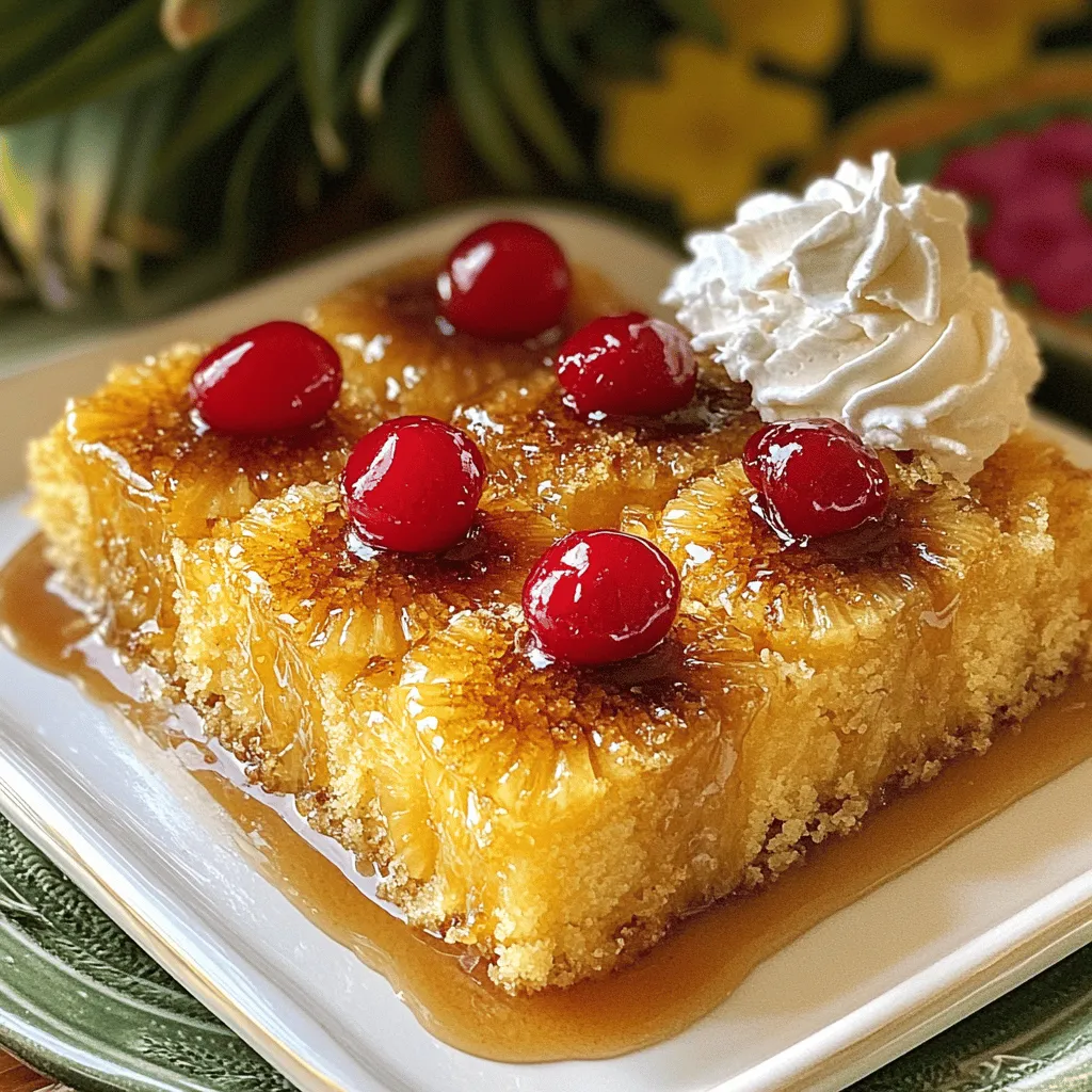 To make a delicious pineapple upside down cake, you need the right ingredients. Here is what you will need: