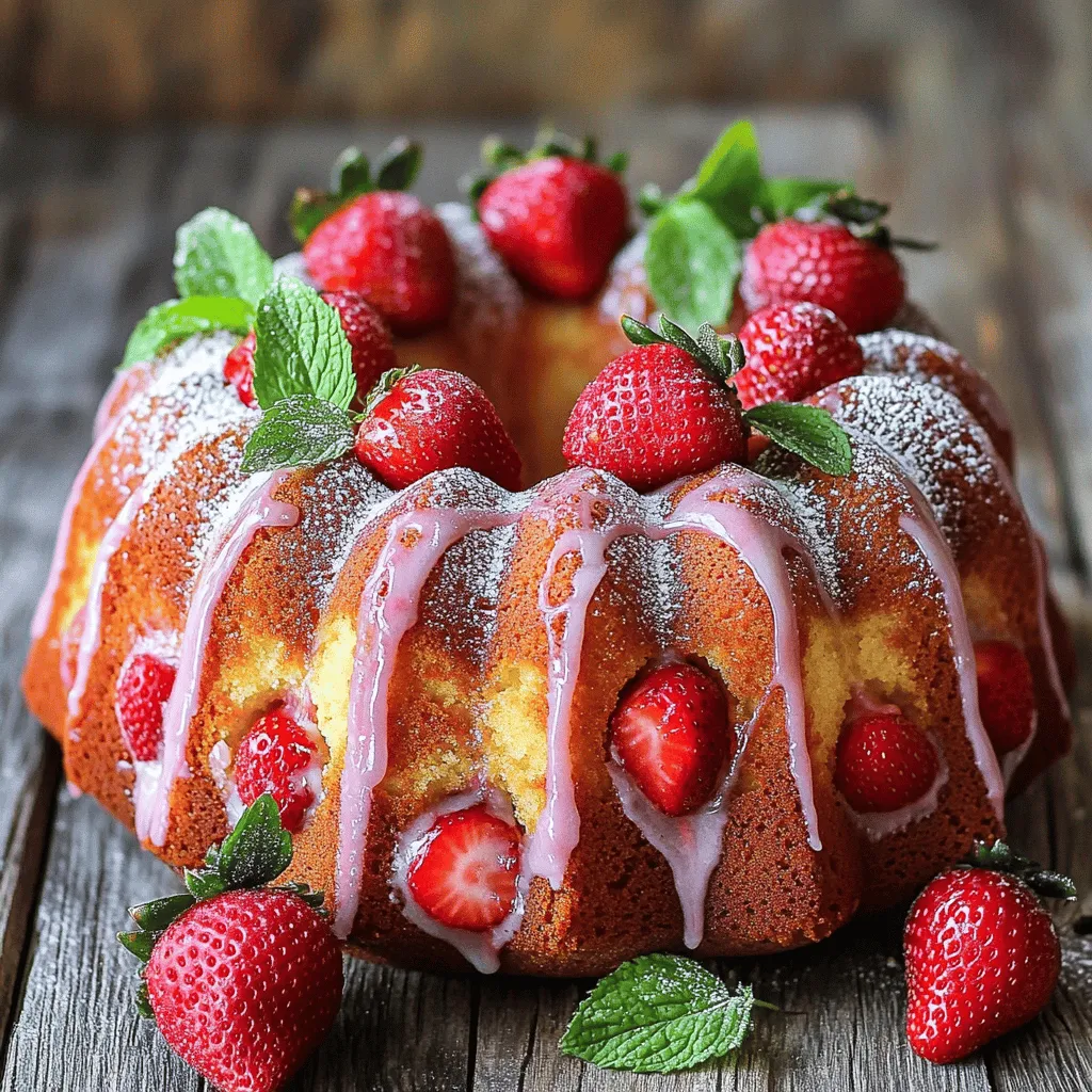 Strawberry Bundt Cake Bliss Delightful and Easy Recipe