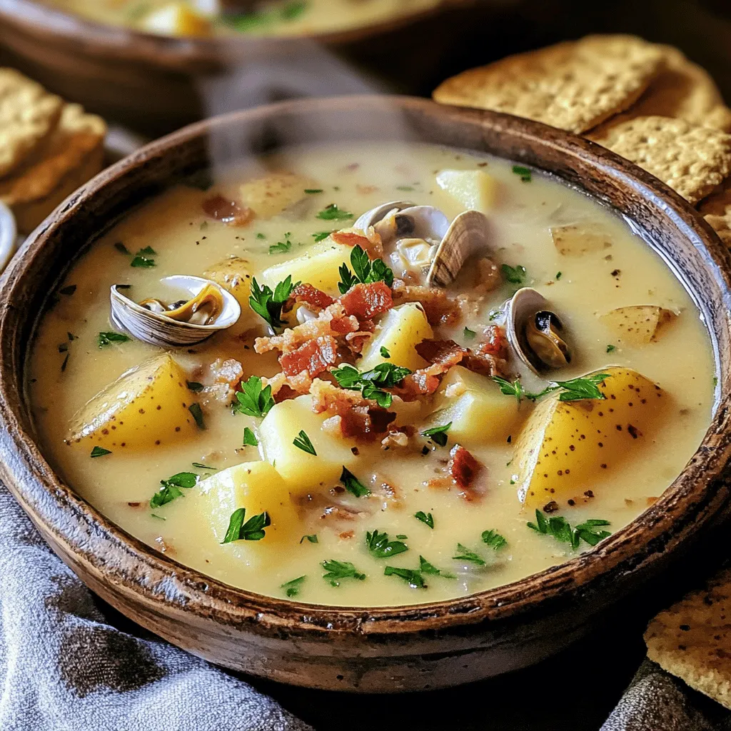 New England Clam Chowder Delight: A Comforting Seafood Classic
