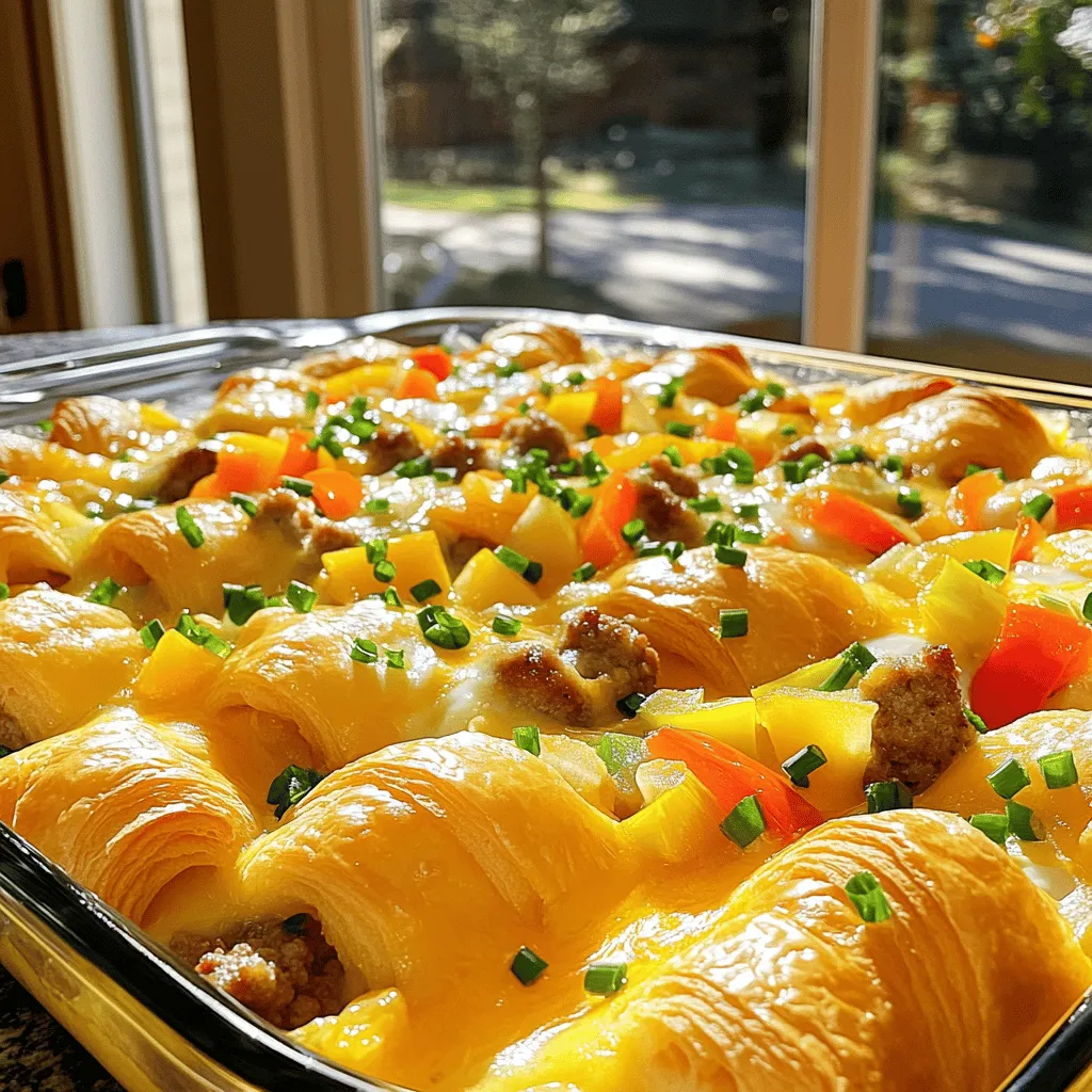 - 4 large croissants, torn into bite-sized pieces - 6 large eggs - 2 cups whole milk