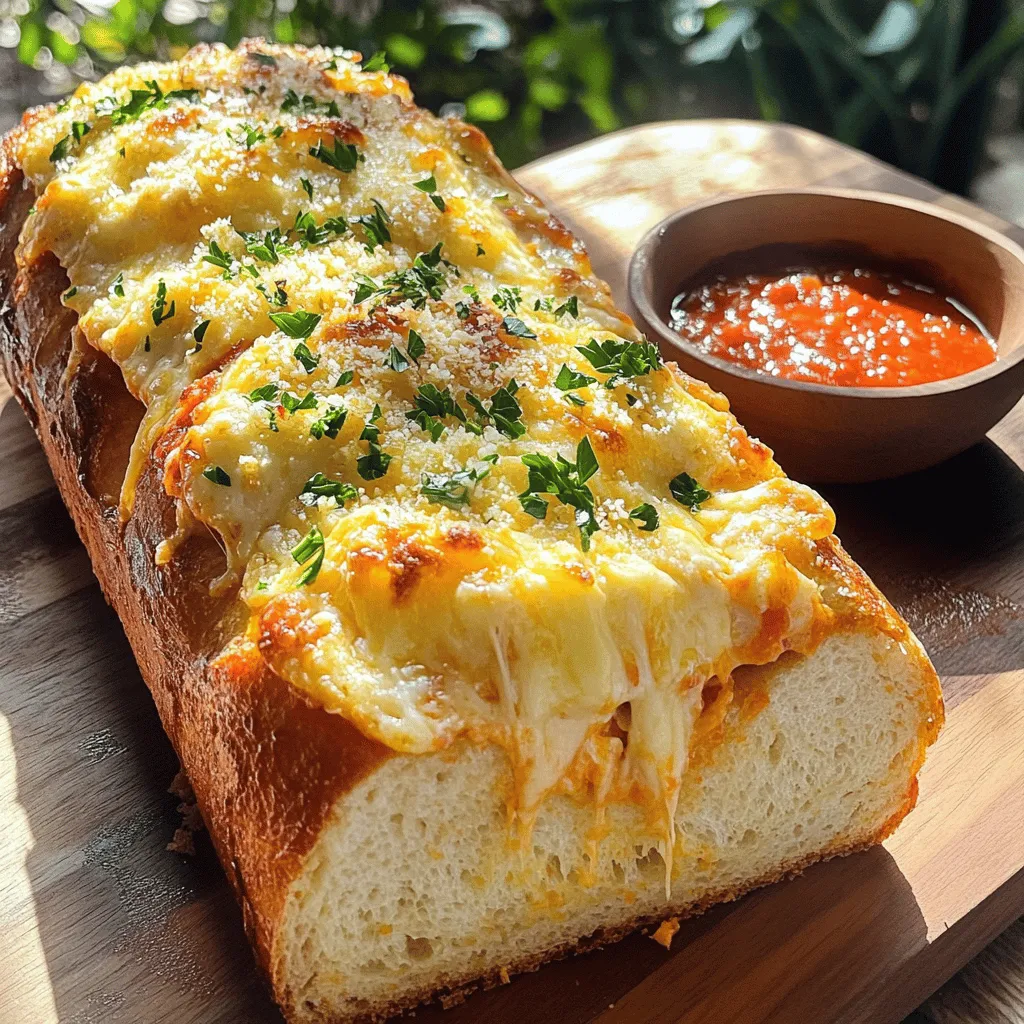 Cheesy Garlic Bread Crunchy and Flavorful Delight