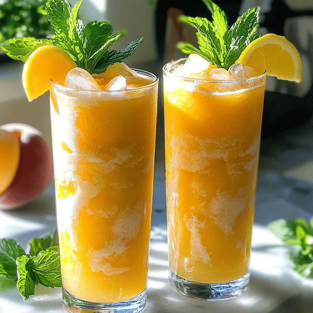 To make the easiest frozen peach lemonade, you only need a few simple steps.