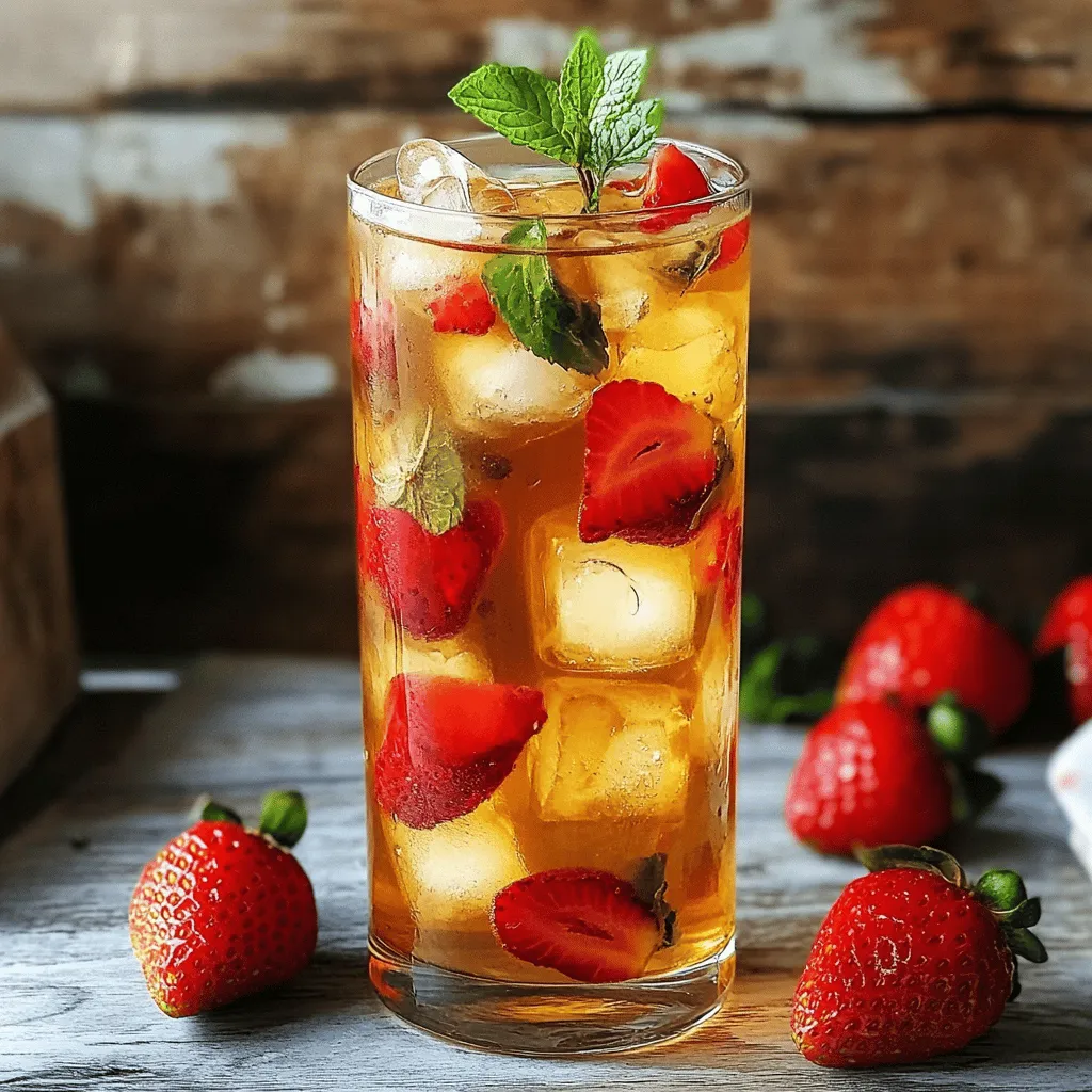 Strawberry Sweet Tea Refreshing Summer Delight