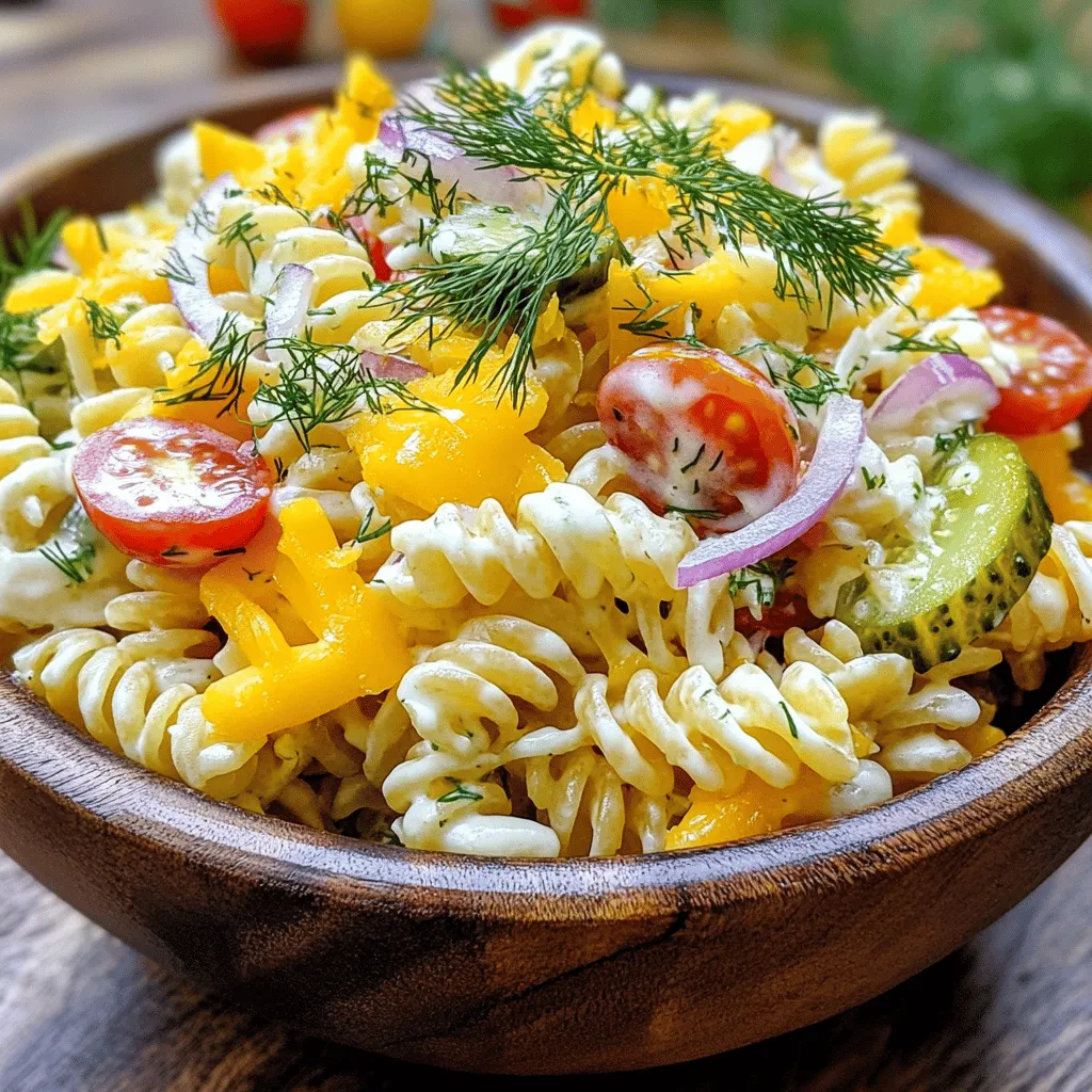 Dill-icious Pickle Pasta Salad: A Refreshing Summer Delight