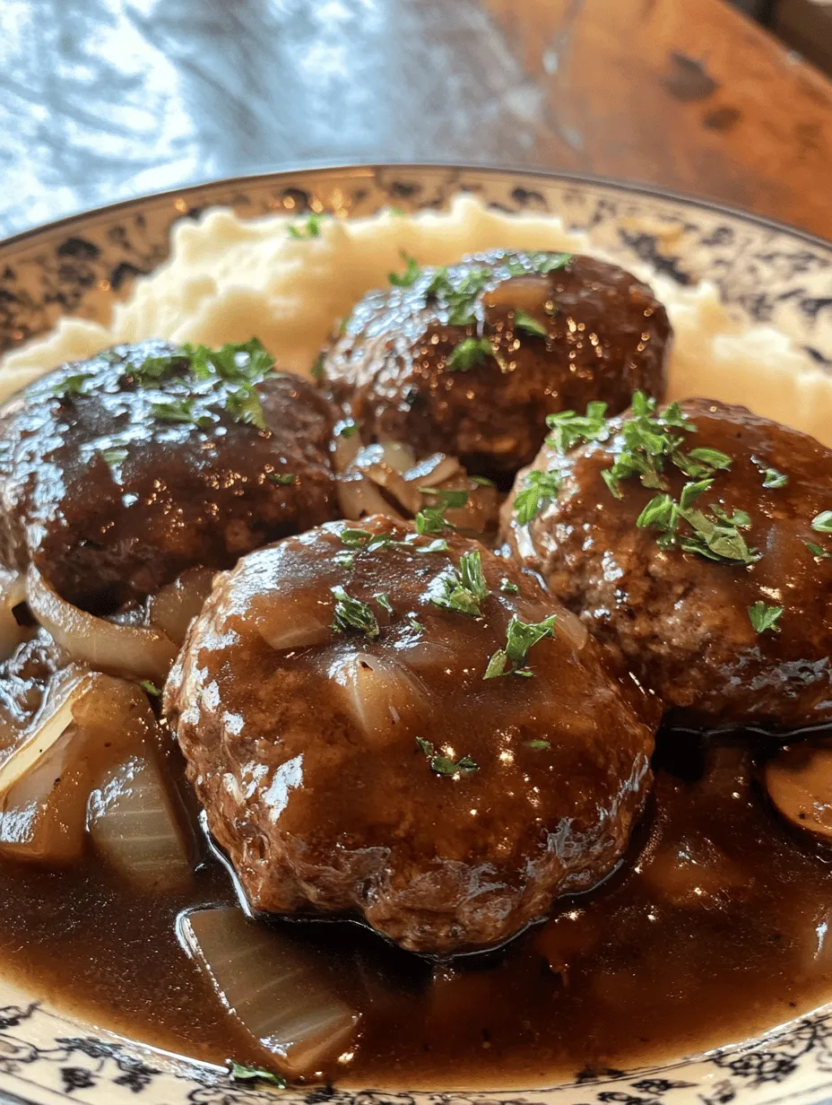 Savory Salisbury Steak with Rich Gravy: A Comfort Food Classic