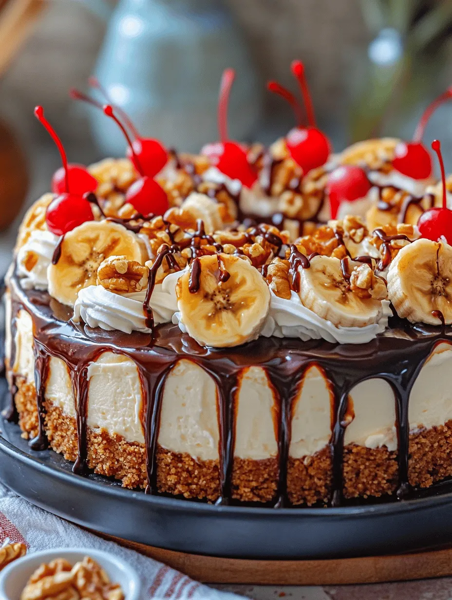 No-Bake Banana Split Cake Recipe
