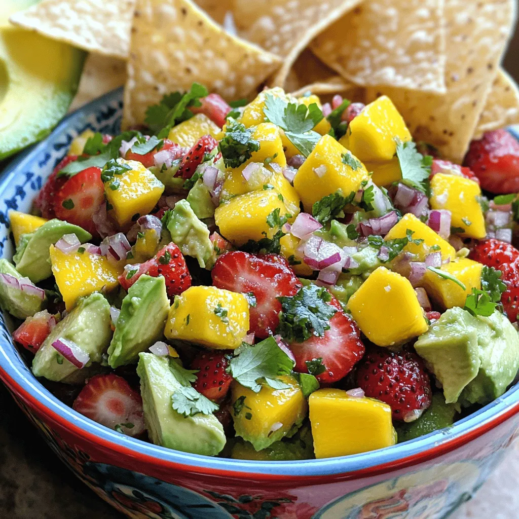 Avocado Strawberry Mango Salsa Flavorful and Fresh Mix