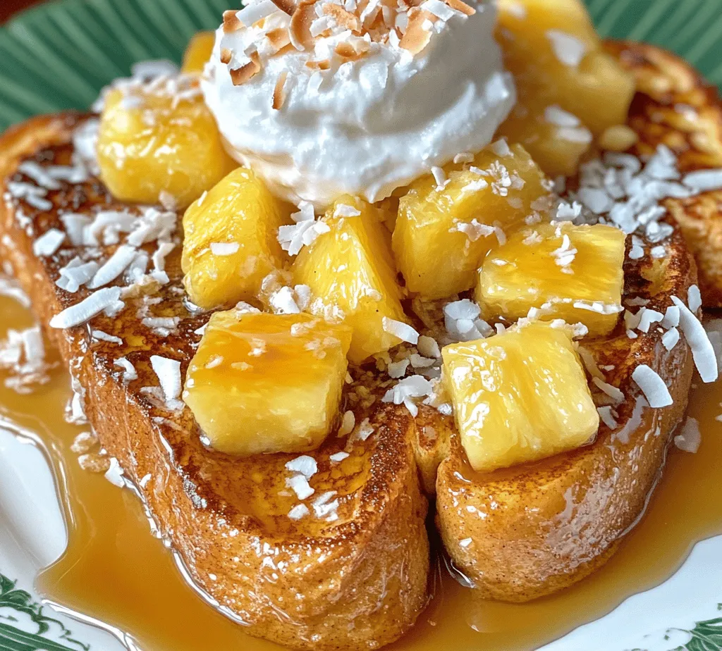 Imagine waking up to the sweet aroma of freshly made French toast, but with a tropical twist that transports you straight to a sunny beach. That