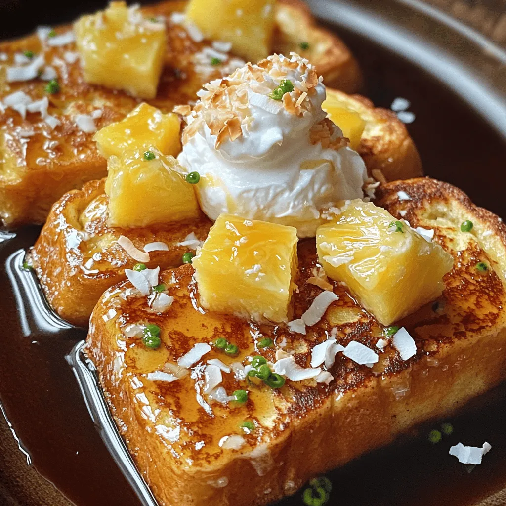 Tropical Delight Hawaiian Roll French Toast Recipe