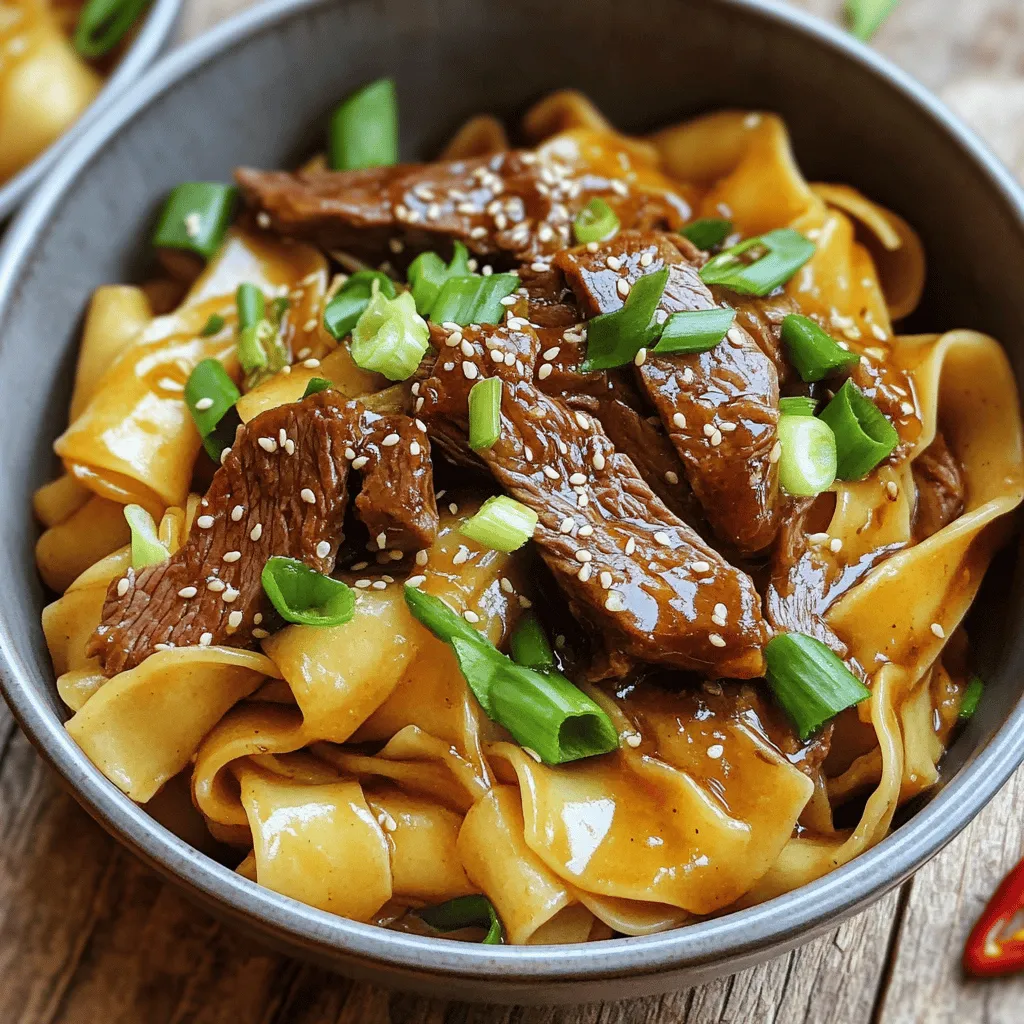 Mongolian Beef Noodles Flavorful and Simple Meal