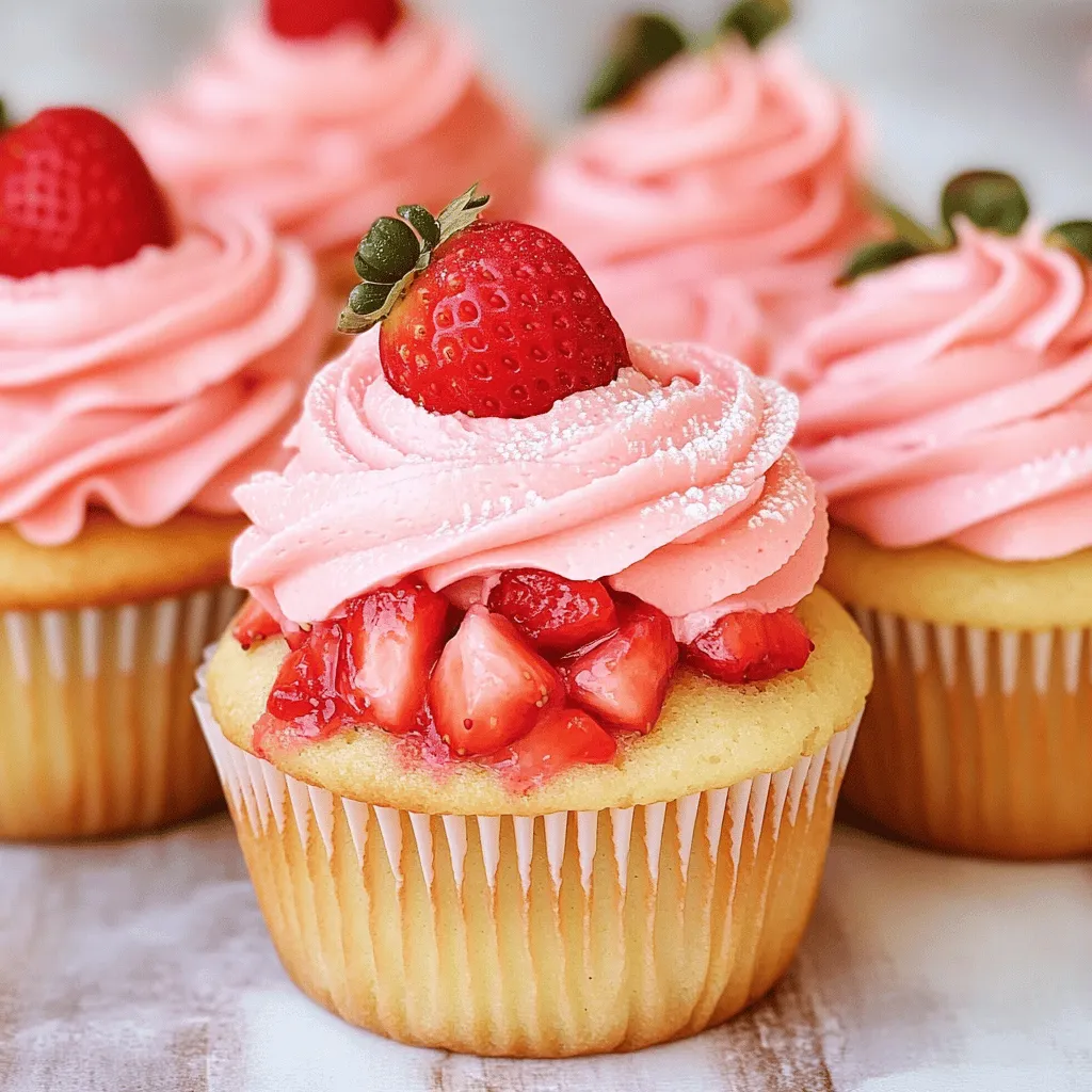 Fresh Strawberry Cupcakes Delicious and Simple Treat