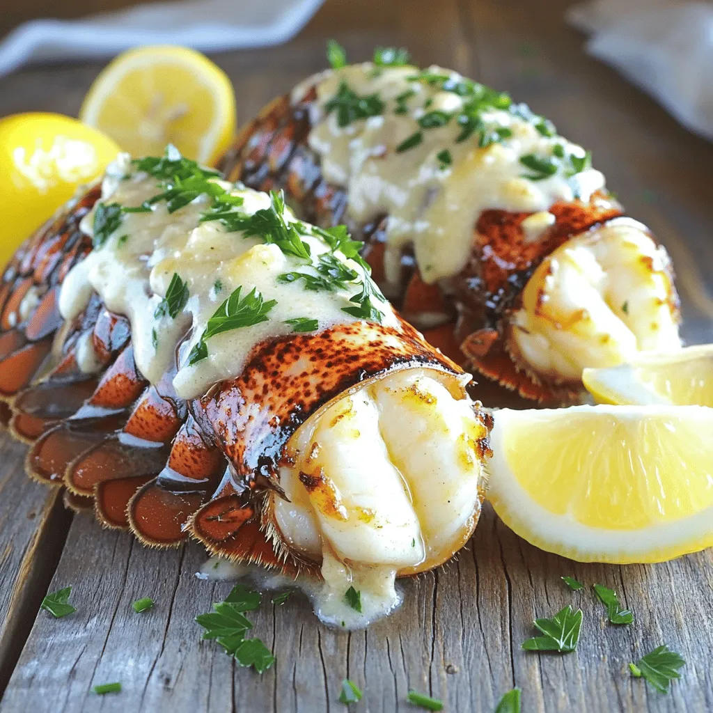 Creamy Garlic Butter Lobster Tails Delightful Treat