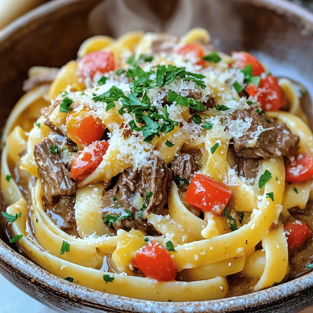Rich and Velvety Beef Pasta From Your Slow Cooker