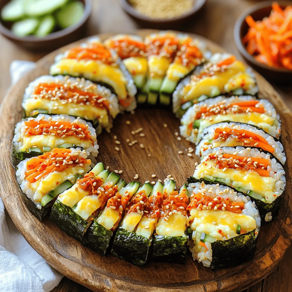 Korean Cheese Kimchi Kimbap Savory Flavor Boost