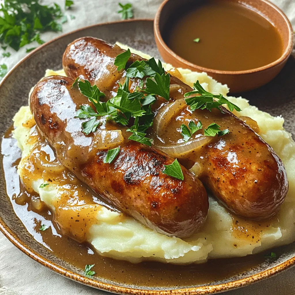 Bangers and Mash Delight Simple Comfort Food Recipe