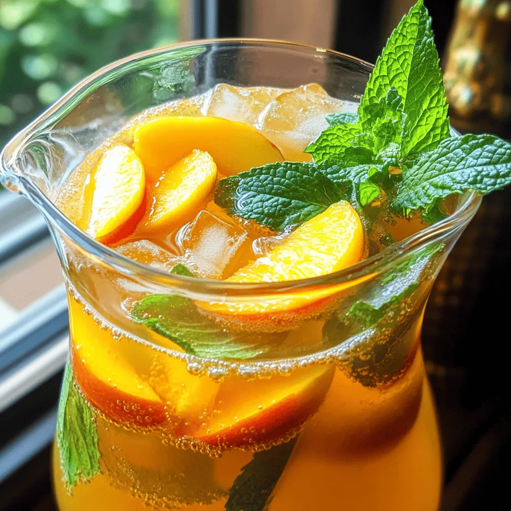 Sweet Southern Peach Tea Recipe