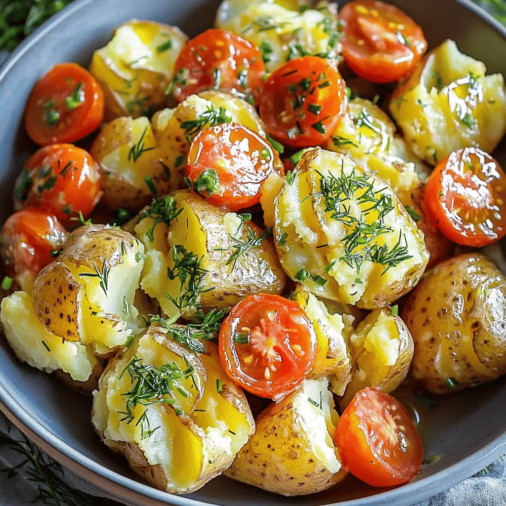 Crispy Herb Smashed Potato Salad Flavor Boosting Recipe