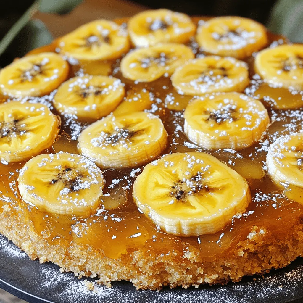 Delicious Banana Upside Down Cake Easy Baking Recipe