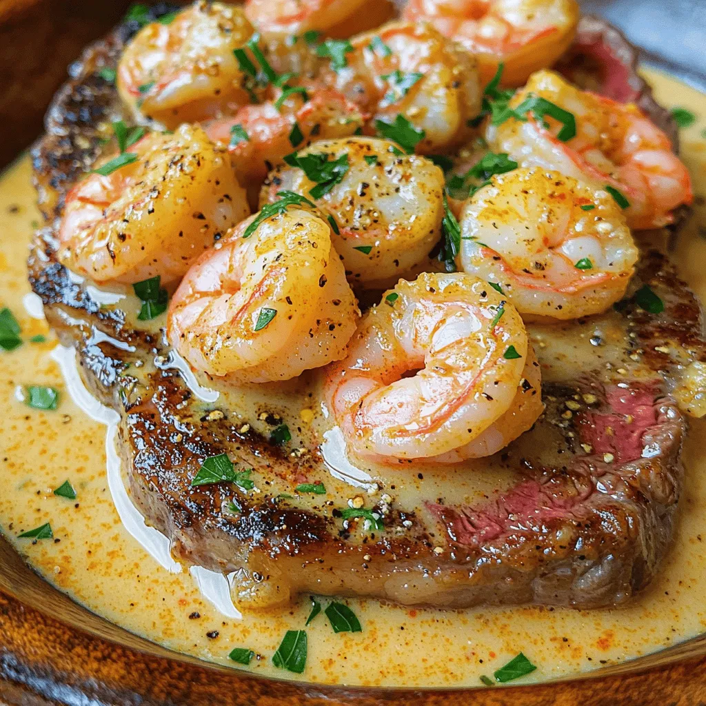 Creamy Cajun Shrimp Steak Flavorful and Savory Dish