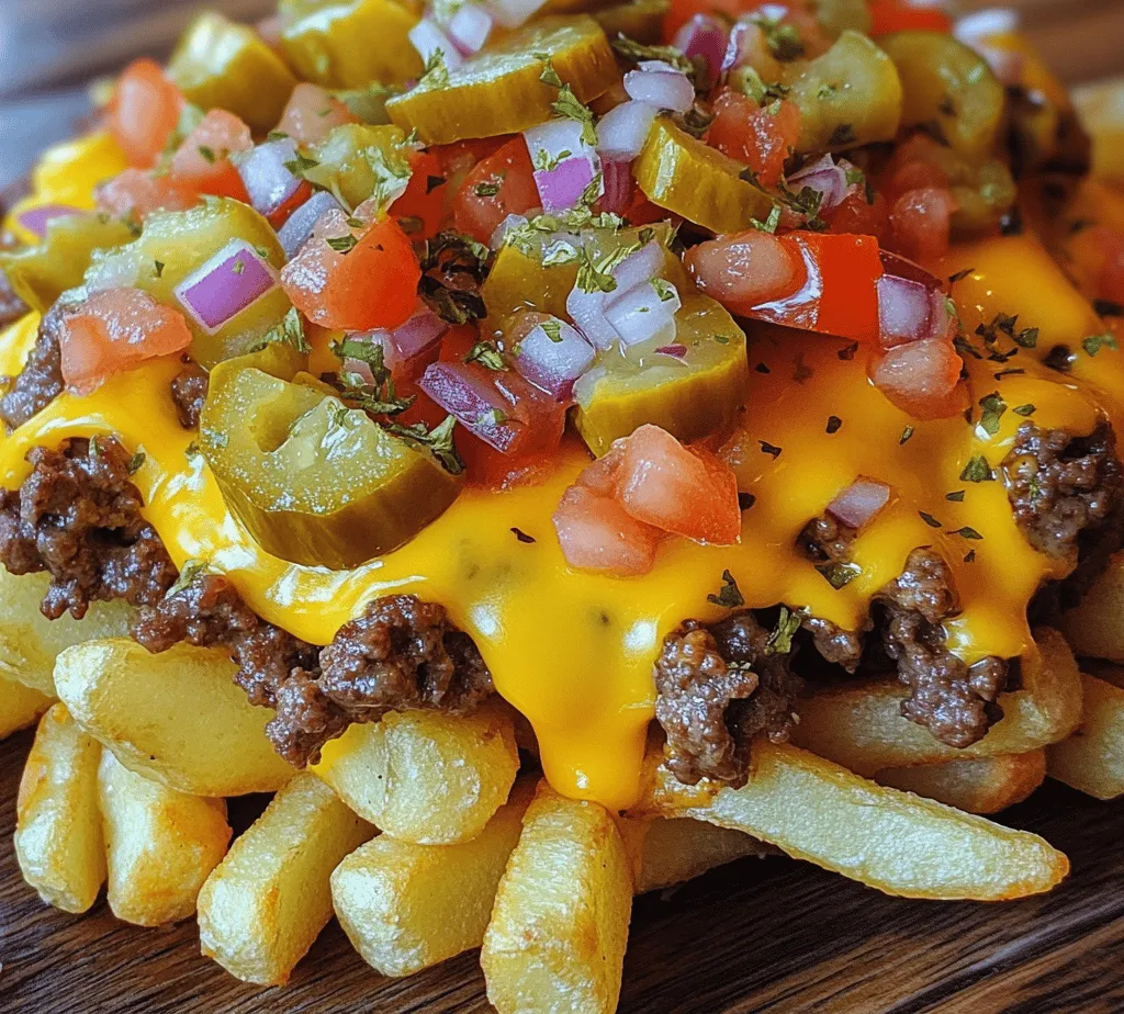 To create the ultimate Cheeseburger Fries, the beef is a crucial component that requires careful attention to detail. Start by selecting high-quality ground beef, ideally with a fat content of 80/20. This ratio provides enough fat to keep the beef juicy and flavorful without being overly greasy.