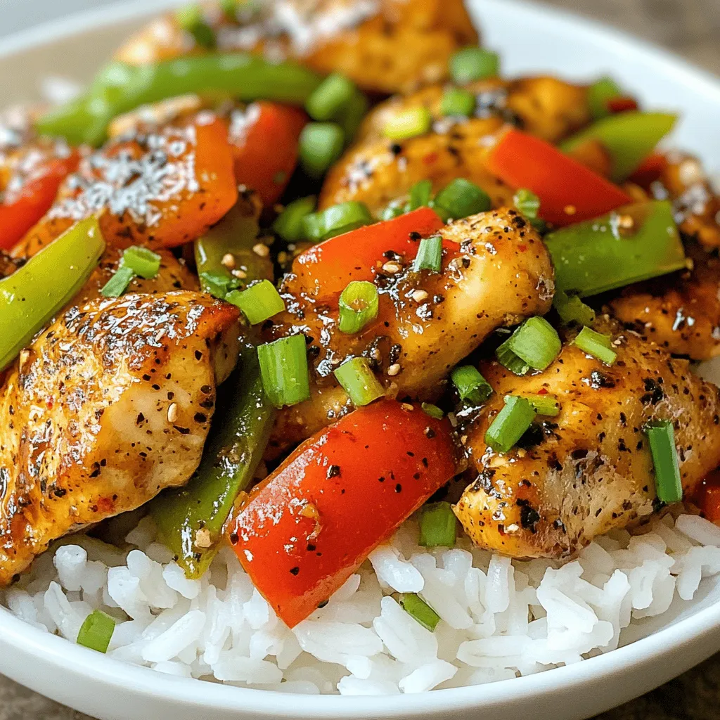 Spicy &#038; Savory Black Pepper Chicken Recipe