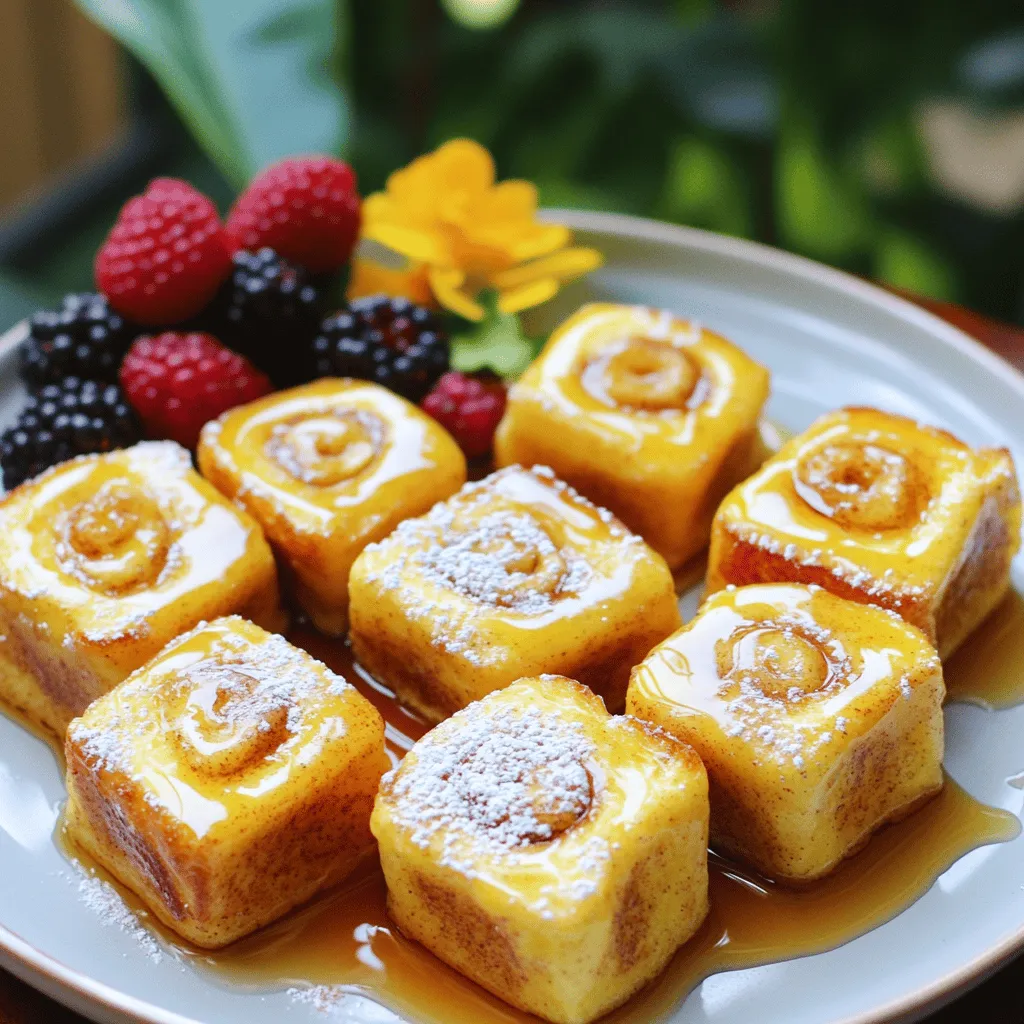 To make these tasty bites, gather the following ingredients: - 6 slices of brioche bread, cut into bite-sized cubes - 3 large eggs - 1 cup milk (or almond milk for a dairy-free option) - 1 tablespoon vanilla extract - 2 teaspoons ground cinnamon - 1 tablespoon sugar - 2 tablespoons butter - Maple syrup, for drizzling - Powdered sugar, for dusting (optional) - Fresh berries, for garnish