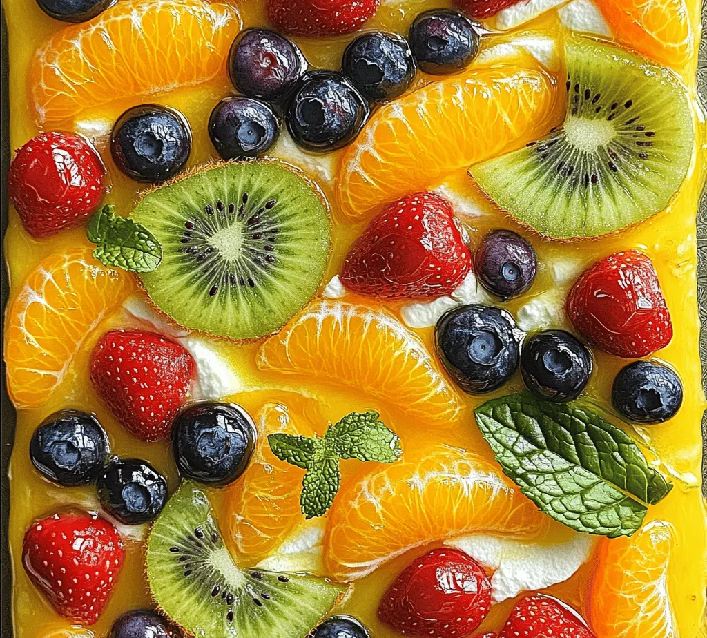 The Fruit Fiesta Pizza is a delightful dessert that combines the sweetness of fresh fruit with the rich creaminess of a cream cheese topping, all atop a buttery sugar cookie crust. This unique dessert captures the essence of summer, showcasing vibrant colors and a medley of flavors that are sure to impress your guests. Perfect for gatherings, parties, or simply as a refreshing treat during warmer months, the Fruit Fiesta Pizza not only tantalizes the taste buds but also serves as an eye-catching centerpiece for any occasion.