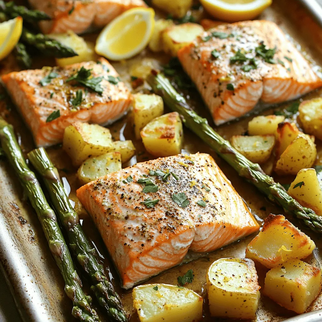For a tasty sheet pan salmon meal, you need a few key items. Here’s what you need: