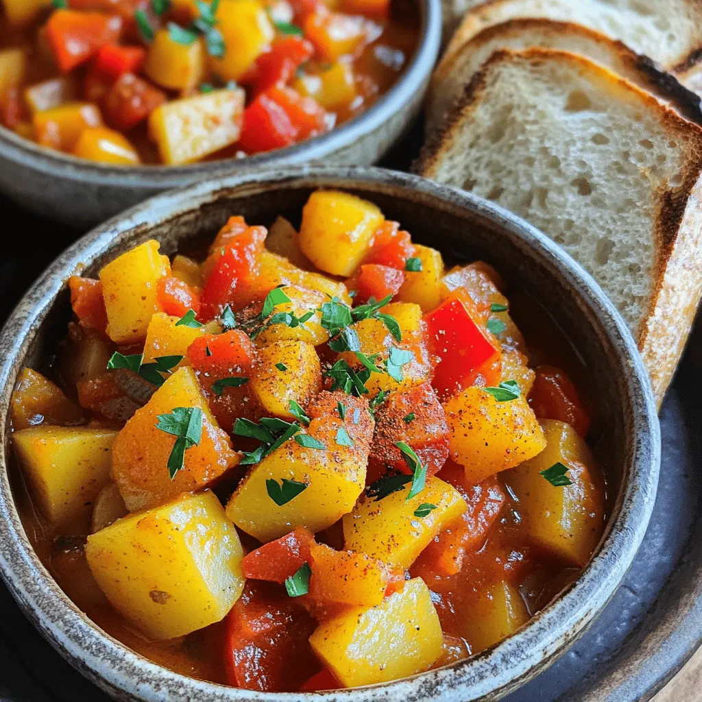 Saucy Hungarian Red Potato Goulash Comfort Food Delight