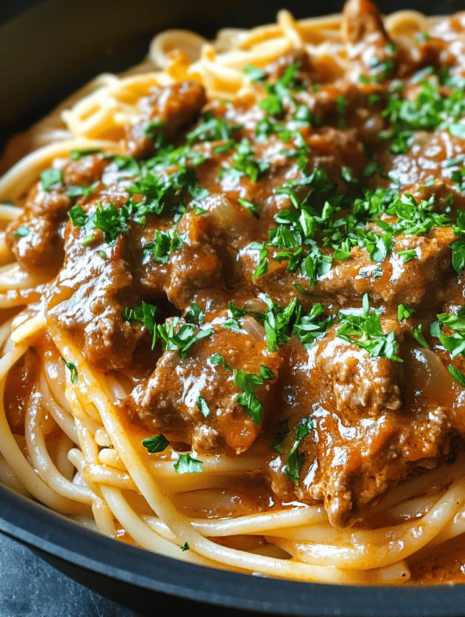 Savory Beef Bolognese with Creamy Garlic Butter Spaghetti