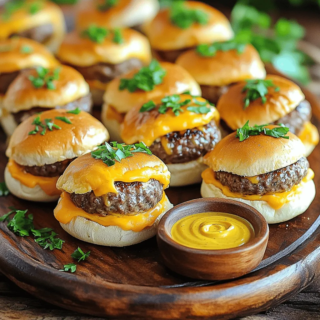 Savory Beef &#038; Cheddar Sliders Easy and Delicious Recipe