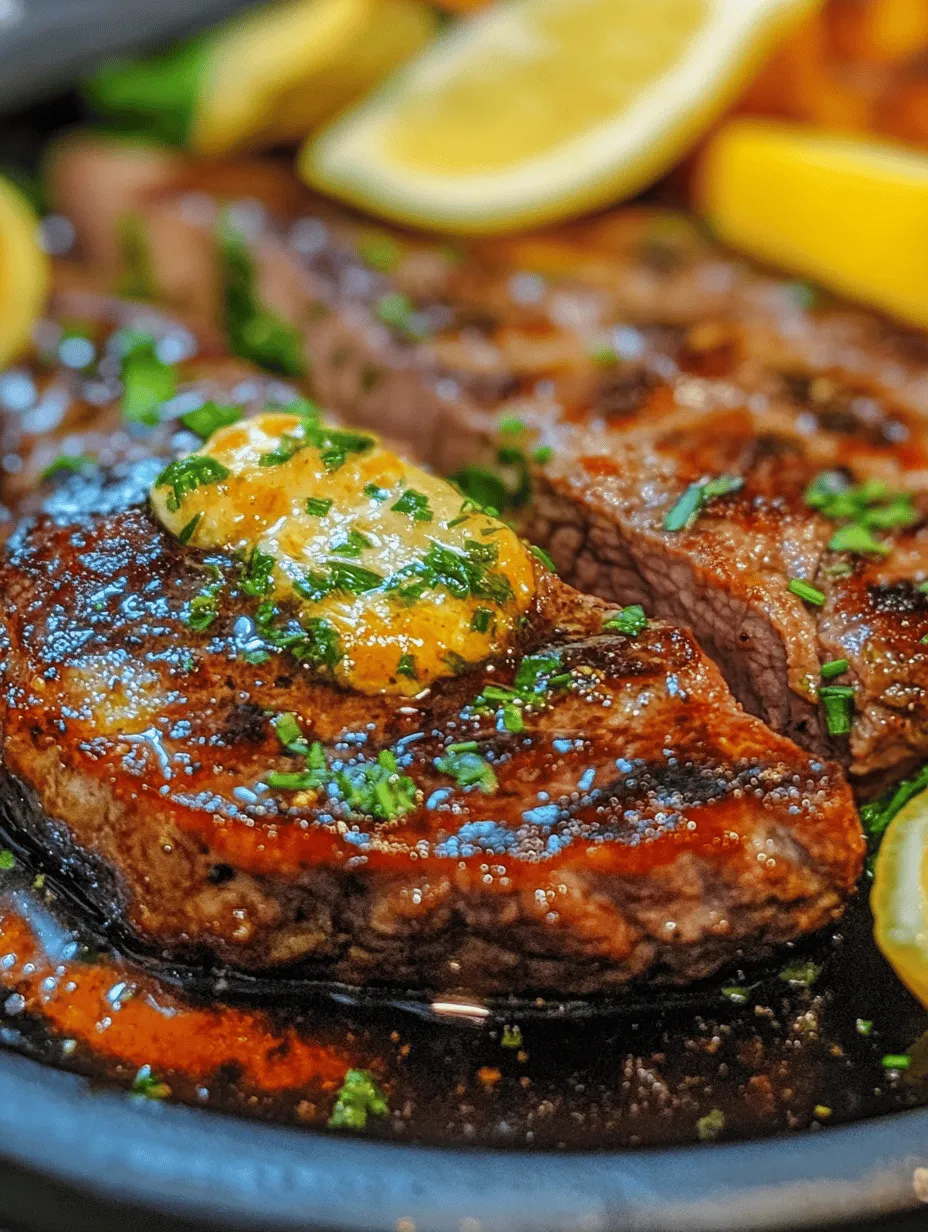 Sizzling Aussie Wagyu Flank Steak with Garlic Herb Butter